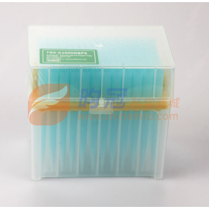 100-1000ul吸嘴，蓝色，带刻度，盒装灭菌；96支/盒，10盒/组，5组/箱